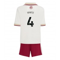Camiseta Arsenal Ben White #4 Tercera Equipación Replica 2025-26 para niños mangas cortas (+ Pantalones cortos)
